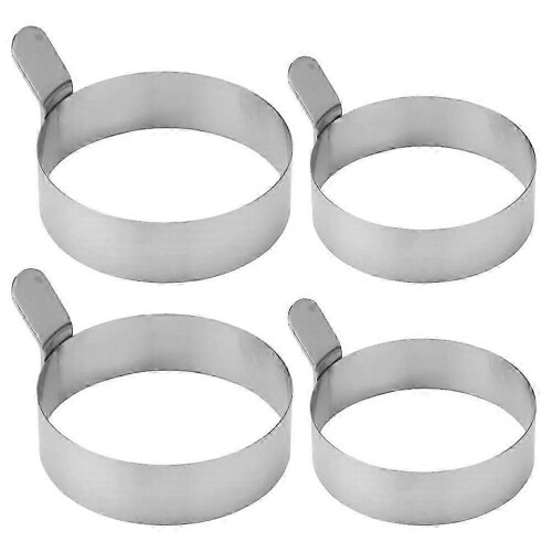 Pack Reusable Stainless Steel Egg Rings for Frying Pan