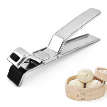 1pc Stainless Steel Oven Tray/Pizza Tray Gripper Tongs with Heat Resistant Handle