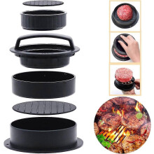 in 1 Hamburger Press with 100 Non-Stick Paper Sheets and Non-Stick Hamburger Mold