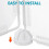 Pack Clear Plastic Desk Divider Panels, Universal Sneeze Guard for Restaurant 3