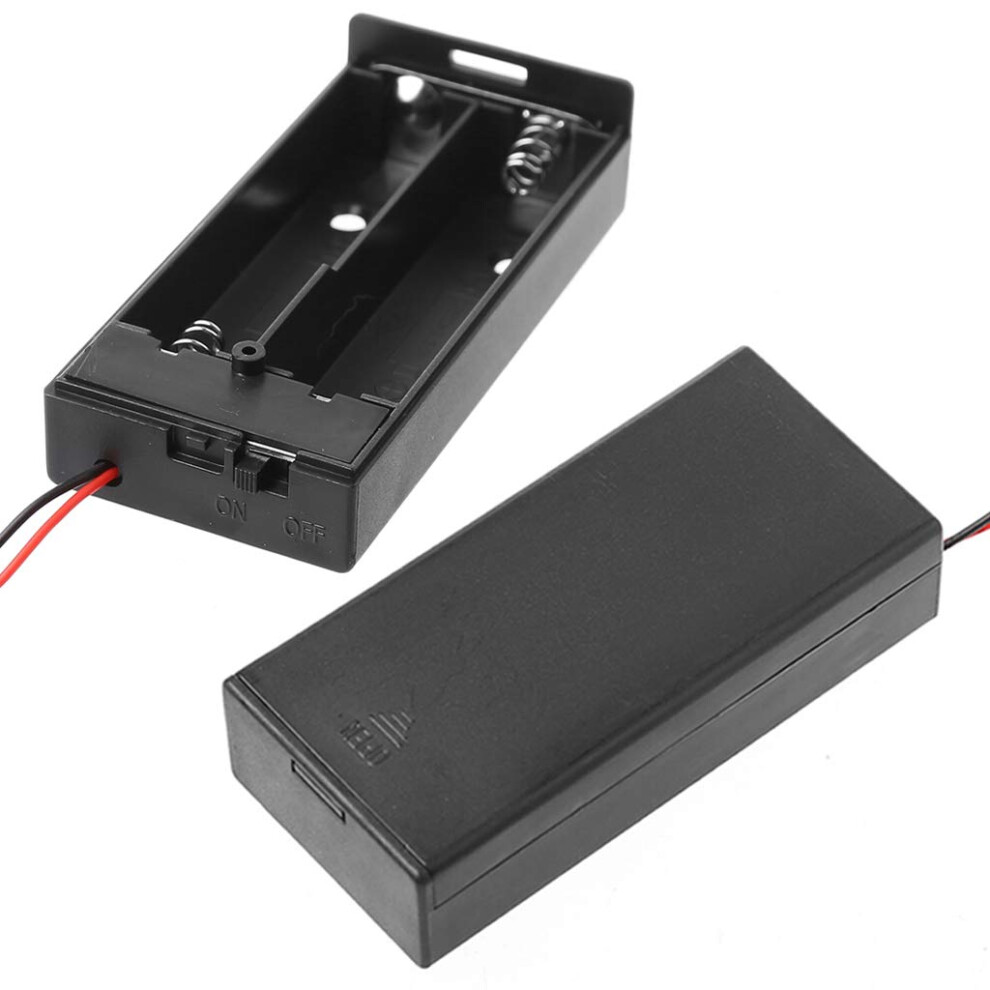 18650 Battery Storage Box For Case Holder, 3.7V, Includes 1X 2X 3X Batteries With Leads 9084446140200