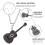 einzigartige gitarren anhänger halskette e-gitarre design 5