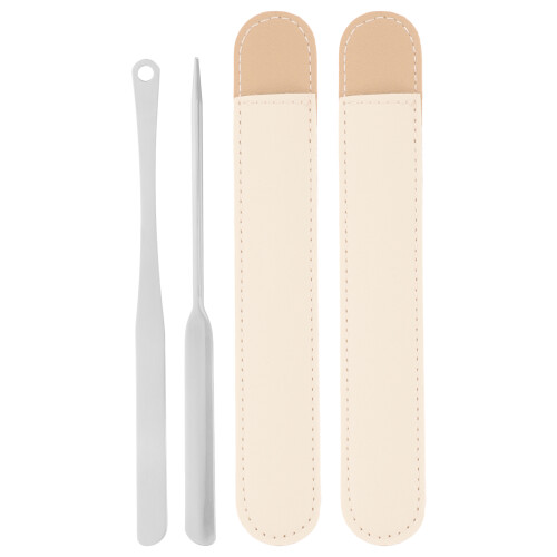 1 set grundierungsmischstäbchen mit langem , make-up-spatel