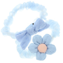 2St Elastische Haarlinten Met Cute Strik Voor , Lichtgewicht