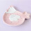 1Pc Pink Ceramic Bread Holder Cartoon Hen Shape Dessert Tray 9
