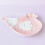 1Pc Pink Ceramic Bread Holder Cartoon Hen Shape Dessert Tray 10