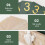 1Set Kalender Ornament Groen Voor Bureaublad 11