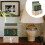 1Set Kalender Ornament Groen Voor Bureaublad 5