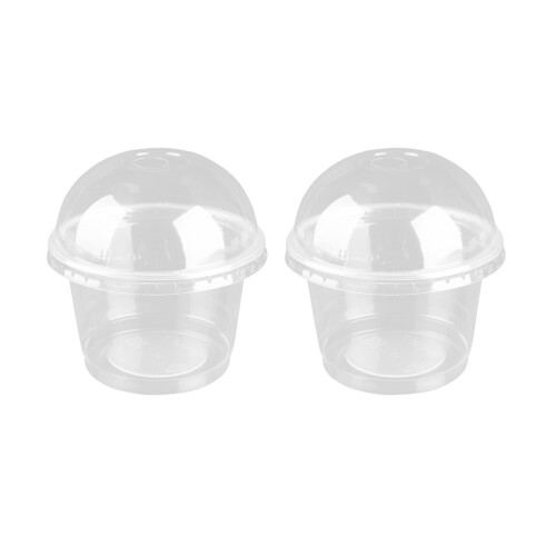 25 stuks 250 ml wegwerp salade cup transparant met