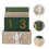 1Set Kalender Ornament Groen Voor Bureaublad 6