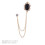 3 edelsteen broche ketting kraag pin 6