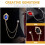 3 edelsteen broche ketting kraag pin 8