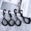 4Pcs Plastic Paddle Holder Hooks Black Outdoor Kayak Clips 5