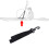 4Pcs Plastic Paddle Holder Hooks Black Outdoor Kayak Clips 6