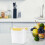 Refrigerator Drinks Beverage Container With Locking Lid Large Capacity For Ice And Water 2