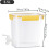 Refrigerator Drinks Beverage Container With Locking Lid Large Capacity For Ice And Water 3
