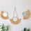 Handmade Raffia Wall Mirror Pendant Rustic Style Home Decoration 10