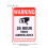 10 pcs 15.7x10.3cm 24 hour surveillance warning stickers 2