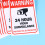 10 pcs 15.7x10.3cm 24 hour surveillance warning stickers 4
