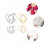 8- . t-shirt-clips mit , schalclip, ring, accessoires 8