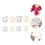8- . t-shirt-clips mit , schalclip, ring, accessoires 5