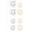 8- . t-shirt-clips mit , schalclip, ring, accessoires 7