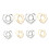 8- . t-shirt-clips mit , schalclip, ring, accessoires 3