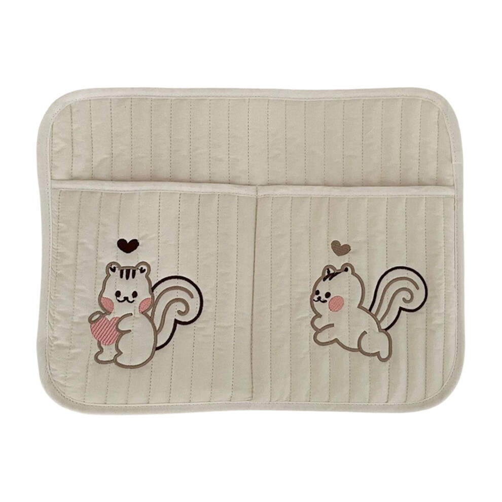 Crib Organizer Cotton Baby Storage Bag, Hanging Storage Bag For Crib Diapers, Strollers, Bibs, Bottles, Toys