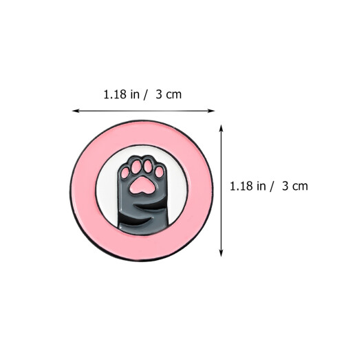 1 -brosche rosa katzenkralle rund anstecker deko 1