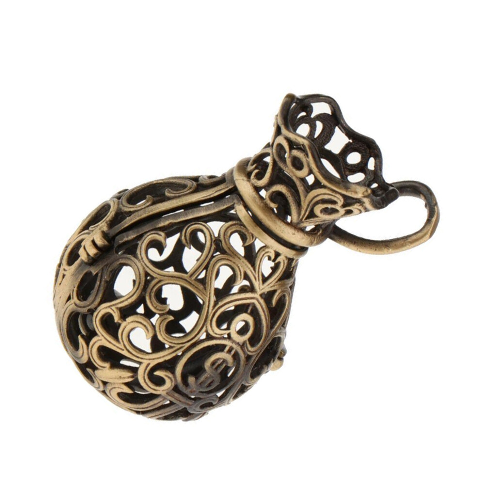Elegant Hollow Pendant Heart Flower Vase Bead Cages for Necklace Oil-image-OPC-PKSJ97T-NEW