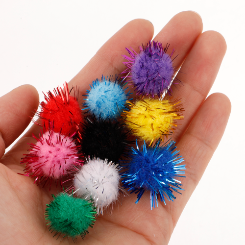 500 20 mm plüschbällchen, pom poms, 10-farben-mix 2