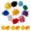 500 20 mm plüschbällchen, pom poms, 10-farben-mix 1