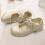 1 paar kinder einzelsohlen schuhe, design, golden, 28 9