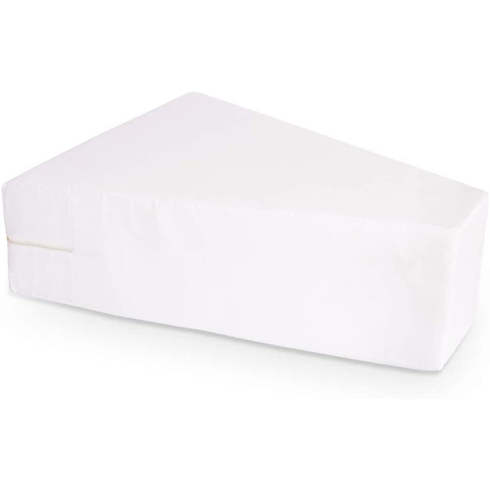 White Support Pillow After Hip Abduction Recovery For Side Sleeping Trapezoid Abductor Knee Leg Support