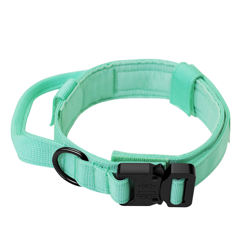 (Cyan, L) Nylon Pet Collar 4 Season Metal Buckle Pets Walking Choker Accessories-image-OPC-PKSJM6T-NEW