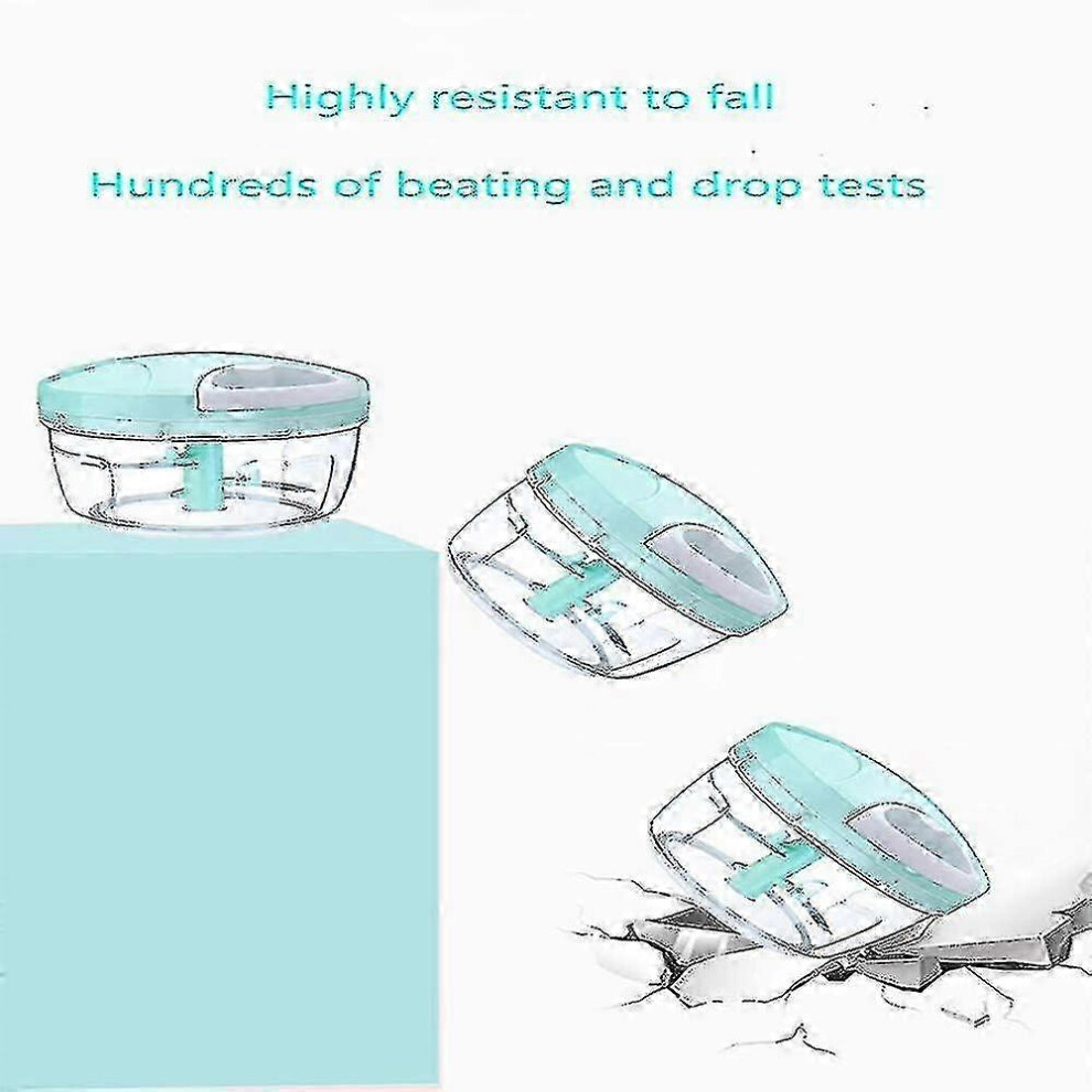 Onion chopper, onion slicer, vegetable chopper, 500ml vegetable chopper with 3 blades
