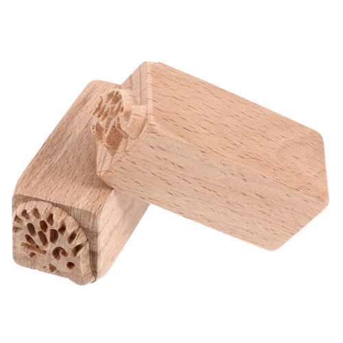 2Stk Holzstempel Mit Einzigartigem Muster Für Kinder