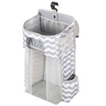 Baby Hanging Nursery Organizer Large Capacity Infant Crib Diaper Holder Star Storage Bag