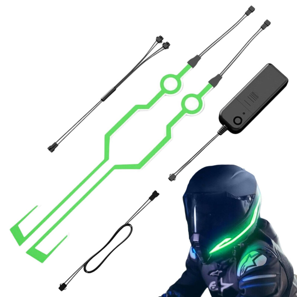Motorcycle Helmets Strip Led Waterproof Warning For Helmets Bright Safety Compatible With Most Helmets Light 9393856042609