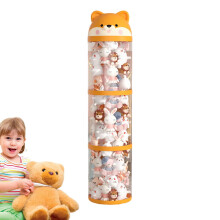 Stuffed Animal Organizer Plush Storage Toy Tube Large Tower Clear With Wheels Stuffy Holder Three Layer Basic Model