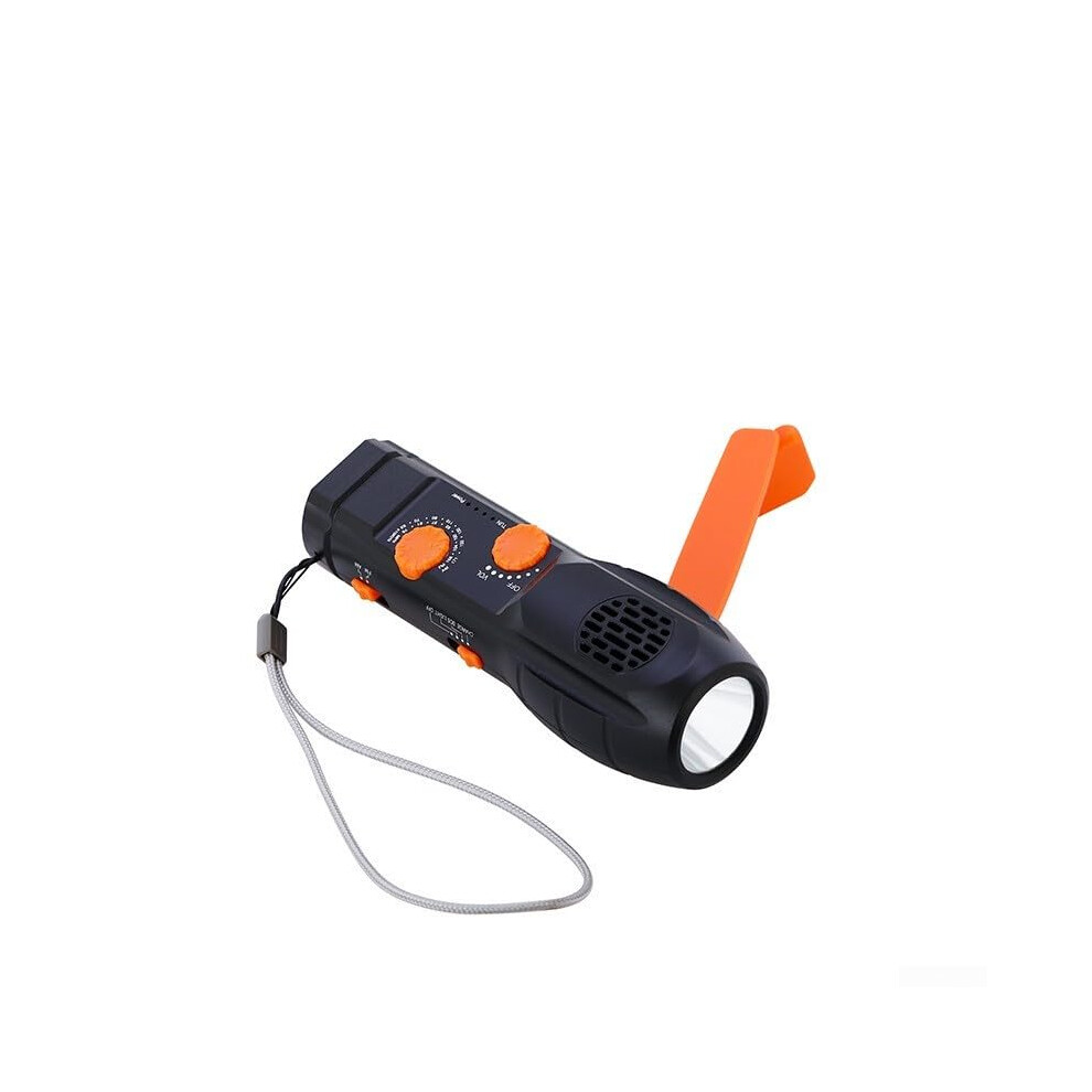 Weather Emergencys Radio Hand Crank Flashlight And Multi Function Emergency Radio Sos And Mobile Charger Black 9393856042739