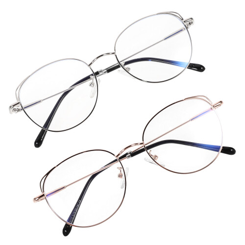 2 Blaulichtschutzbrillen, Computerbrille mit Metallfassung