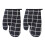 2Pcs Black Baking Gloves Thickened Cotton-Lined Non-Slip Oven Mitt Set 4