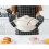 2Pcs Black Baking Gloves Thickened Cotton-Lined Non-Slip Oven Mitt Set 5