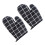 2Pcs Black Baking Gloves Thickened Cotton-Lined Non-Slip Oven Mitt Set 11