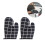 2Pcs Black Baking Gloves Thickened Cotton-Lined Non-Slip Oven Mitt Set 1