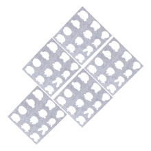 5 sets dierlijke viltapplicatiemal voor DIY naaldvilt