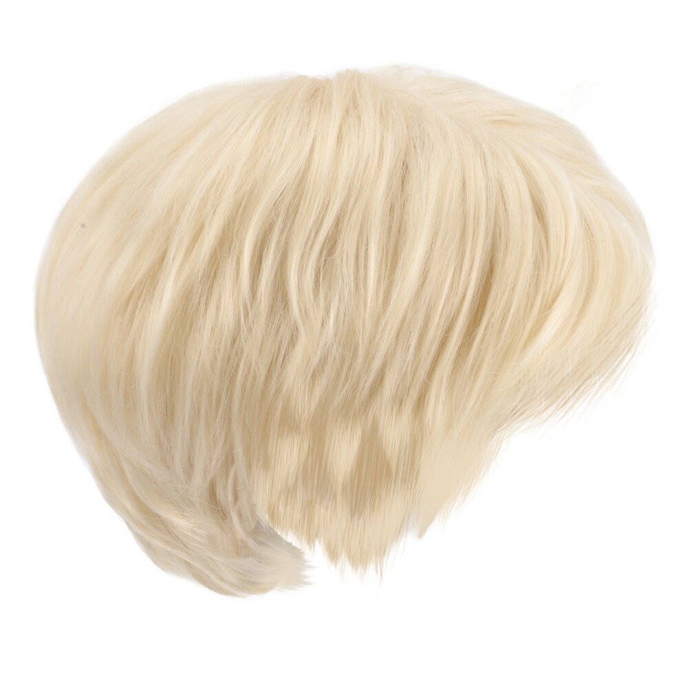 Inoomp Unisex Men Cosplay Wig Human Hair Extension Accessory