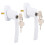 2 sets aluminium kozijnklink met handgreep voor 1