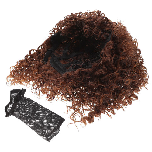 Afro Kinky Pruik Golvend Hittebestendig Haar 2